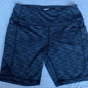 Avia Heathered Grey Biker Shorts